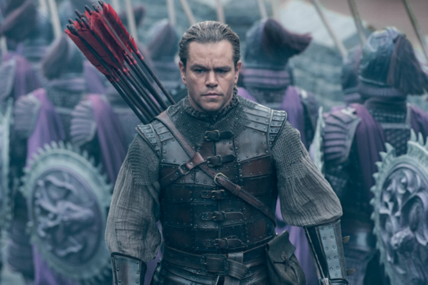 Matt Damon as a white savior in The Great Wall.